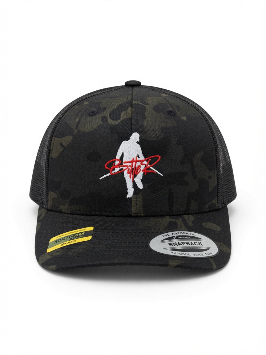 Exclusive Black Camo Trucker Snapback