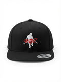 Black Flat Bill Snapback