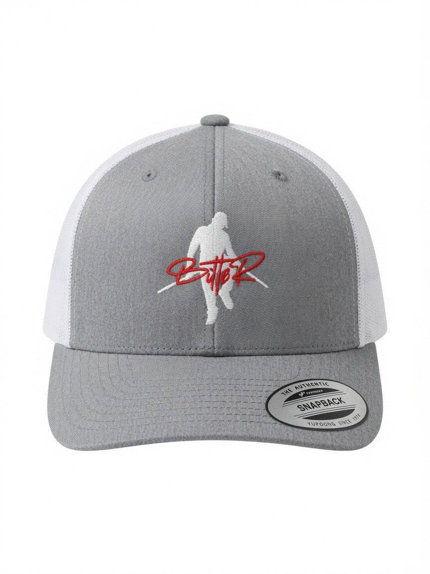 Grey/White Trucker Snapback
